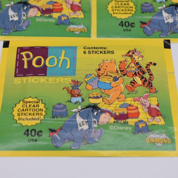 Disney Winnie the Pooh Pack of 6 Vintage Stickers Made in Italy by Diamono - Picture 6 of 9